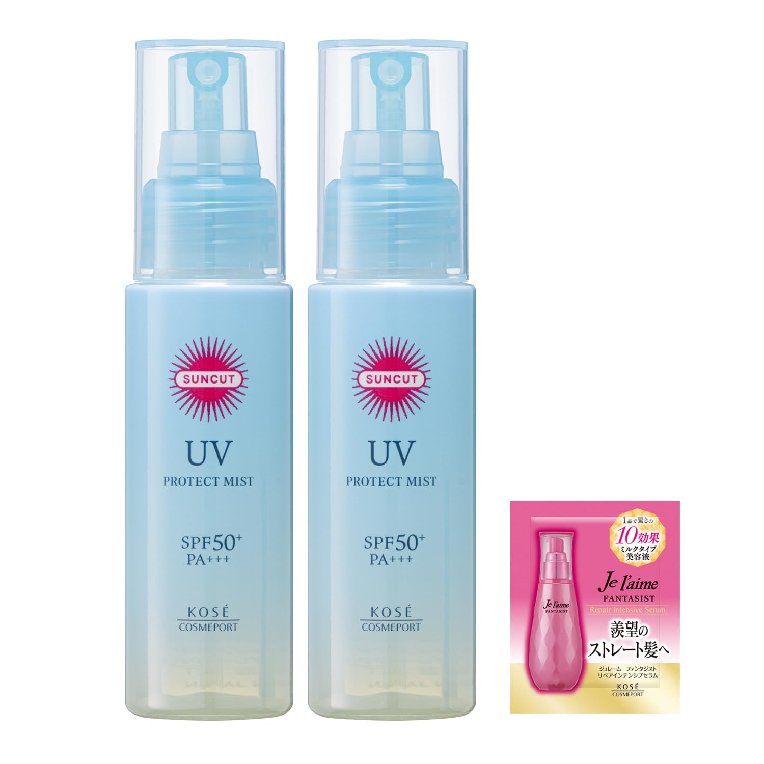 

KOSE Suncut Protect UV Mist для тела и набор из 2 лосьонов с бонусом SPF50+ PA+++ [Для лица]