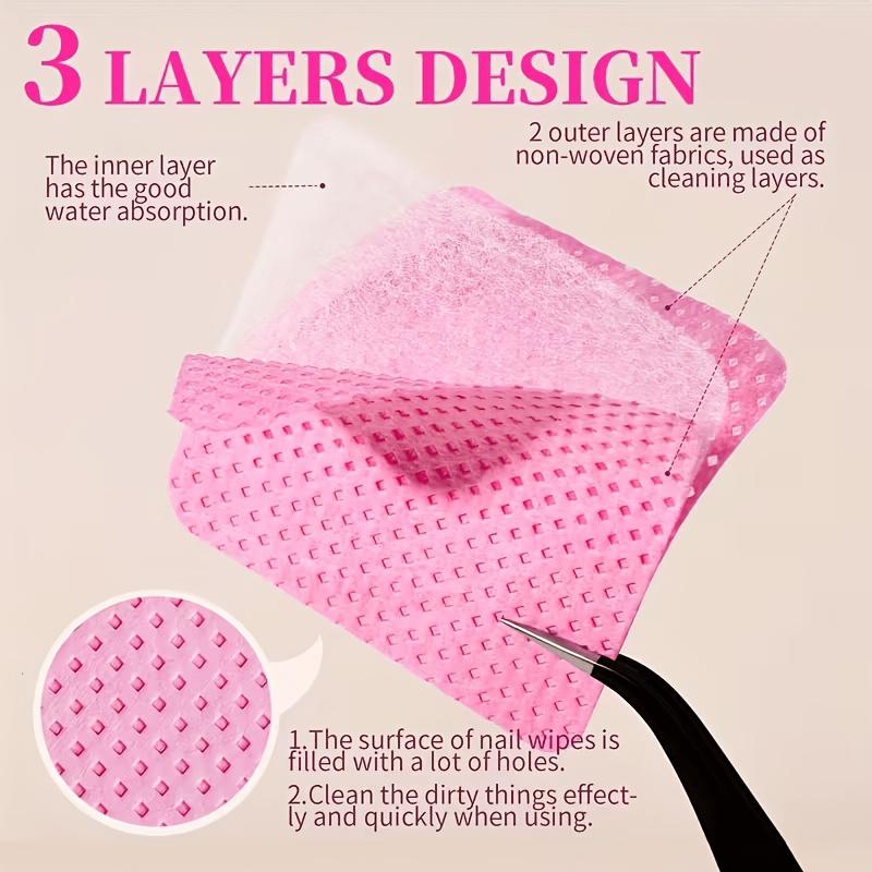 200Pcs Professional Velvet-free Nail Remover Cotton Sheet, Gel Cleaning Towel, Fragrance-free Nail Art Preparation and Finishing Cleaning Tool