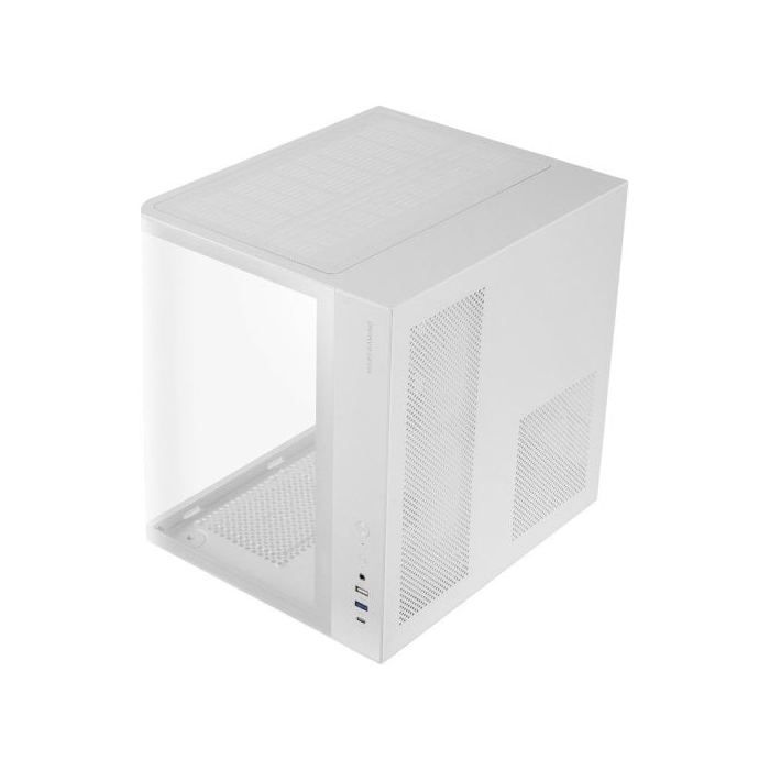 Mars Gaming MC-CURV Caja Gaming Atx Triple Cristal Templado Curvado Doble Cámara USB-C Blanco