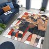 1pc Haikyuu!! MSBY Volleyball Team Chair Mat - Anime Cartoon Design, Anti-Slip Office Rug, Seasonal Gift for Fans.O082