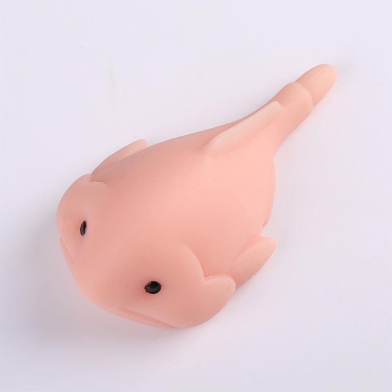 Squishy Blobfish Stress Toy - Ugly Fish Squeeze Sensory Fidget for Anxiety Relief, Funny Desk Decoration Gifts for Kids Adults
