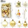 29/20Pcs Candy Cane Pine Cone Christmas Tree Balls Hanging Christmas Pendant  New Year