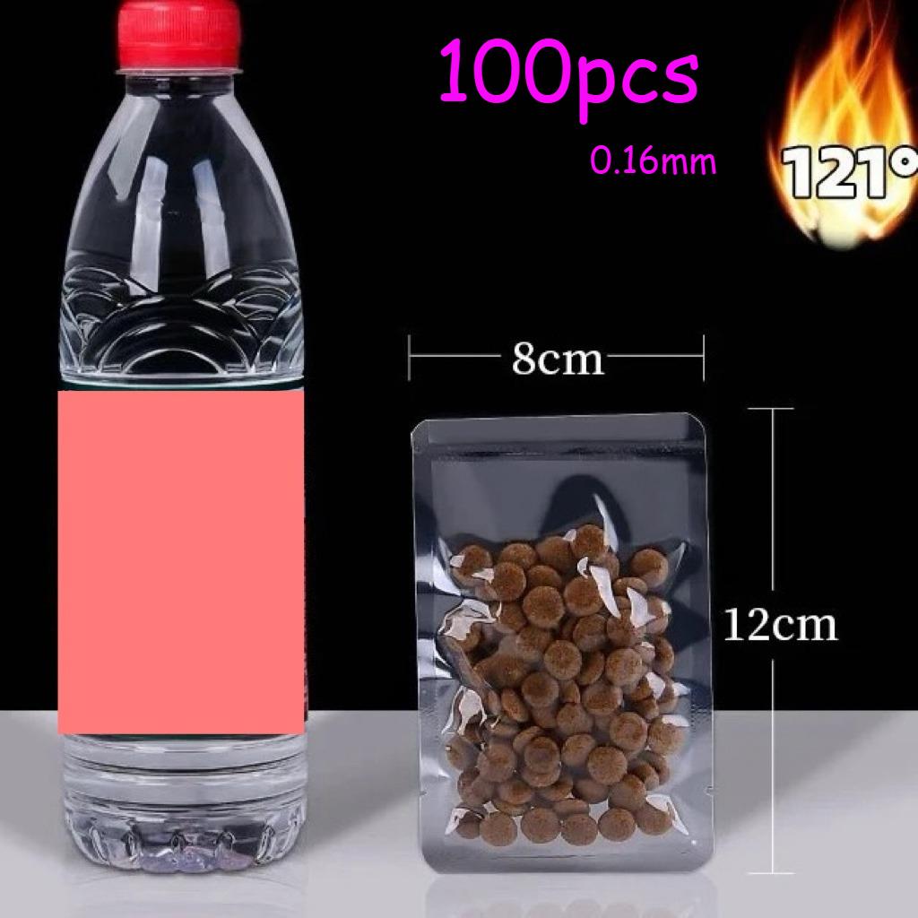 

100 шт. Пакети для вакуумного пакувальника, Вакуумний герметичний компресійний пакет, Прозорий пакет для пакування харчових продуктів, Для кухні М ясо, Фрукти та Овочі