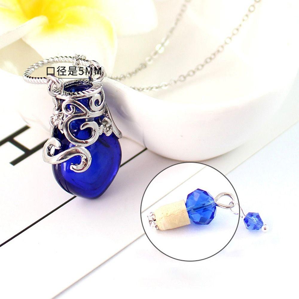 Heart Shape Perfume Vial Necklace Glass Vial Perfume Bottle Necklaces Wishing Bottle Pendant Gift