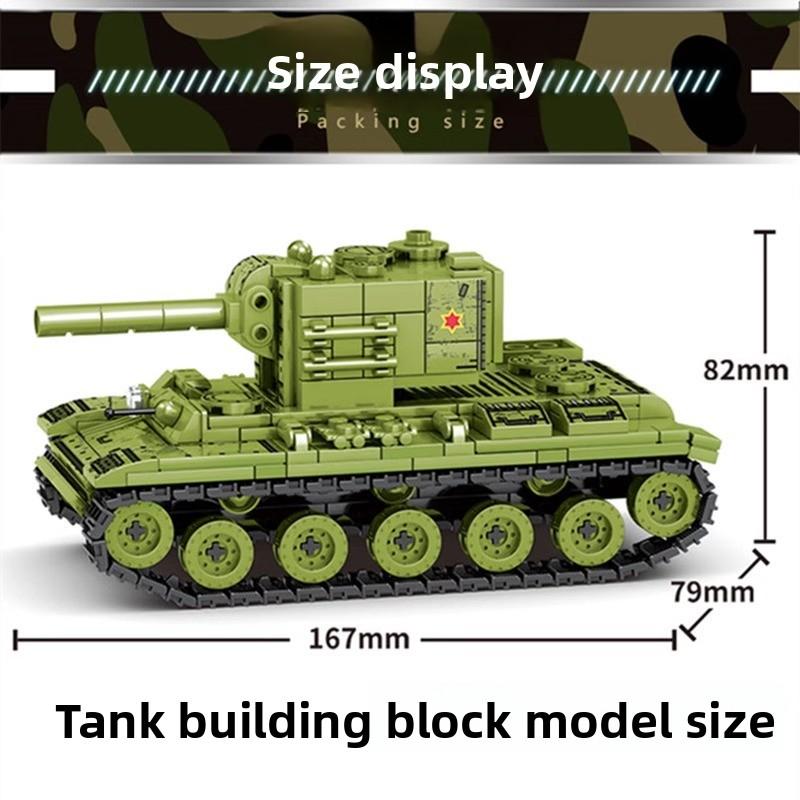 Heavy Tank Diorama Boy Puzzle Assembling Toy Military Armored Vehicle