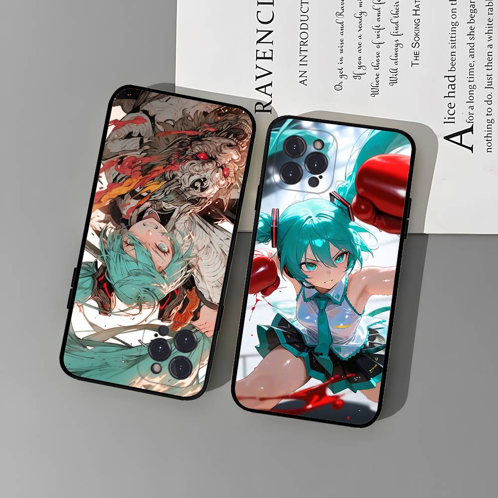 Singer H-Hatsune Cartoon Mikues Phone Case For IPhone 17 16 15 14 11 12 13 Mini Pro XS Max Plus Funda Shell