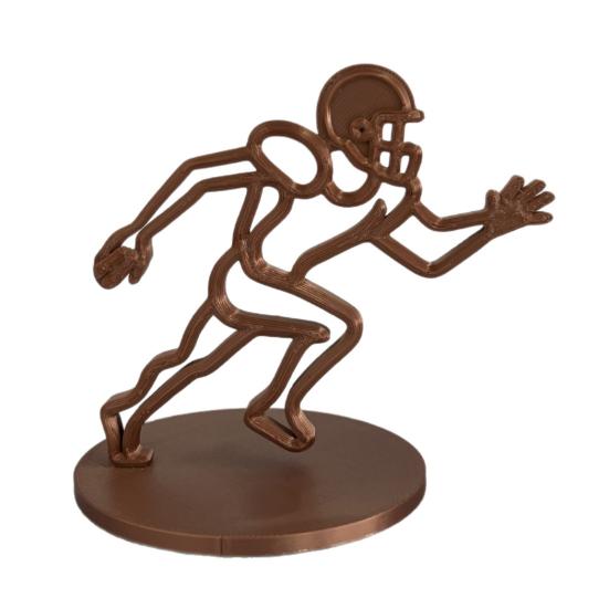 Football Player Ornament Minimalist Line Rugby Player Figurine Collectible Home Office Desktop Decoration Gift for Football Enthusiasts