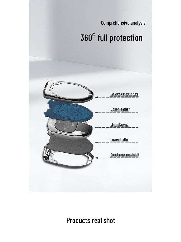 Metal Key Case Protective Cover for GAC Trumpchi Models: GS4, GS3, GS5, GS7, GS8, GA3S, Vision, GA4, GA6.