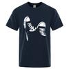 Men's Short-sleeved Skateboard Shoes, 100% Cotton, Breathable O-neck, Extra-large, Unisex, Casual, Summer, Hot Sale