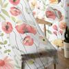 Sunflowers Eucalyptus Leaves Poppy Flowers Voile Sheer Curtains Living Room Window Tulle Curtain Kitchen Bedroom Home Decor