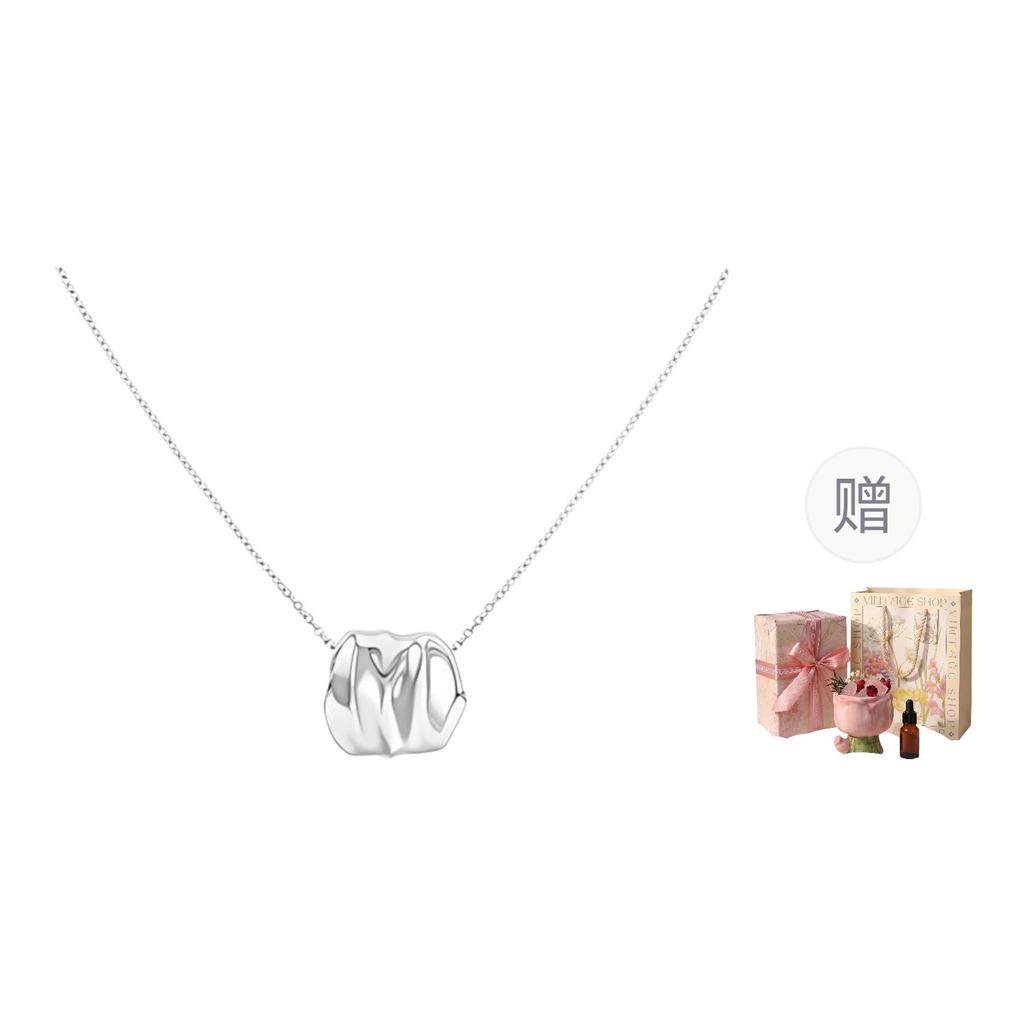Calvin Klein Timeless Collection Small Apple Elegant Stainless Steel Necklace Women Necklace 35000638