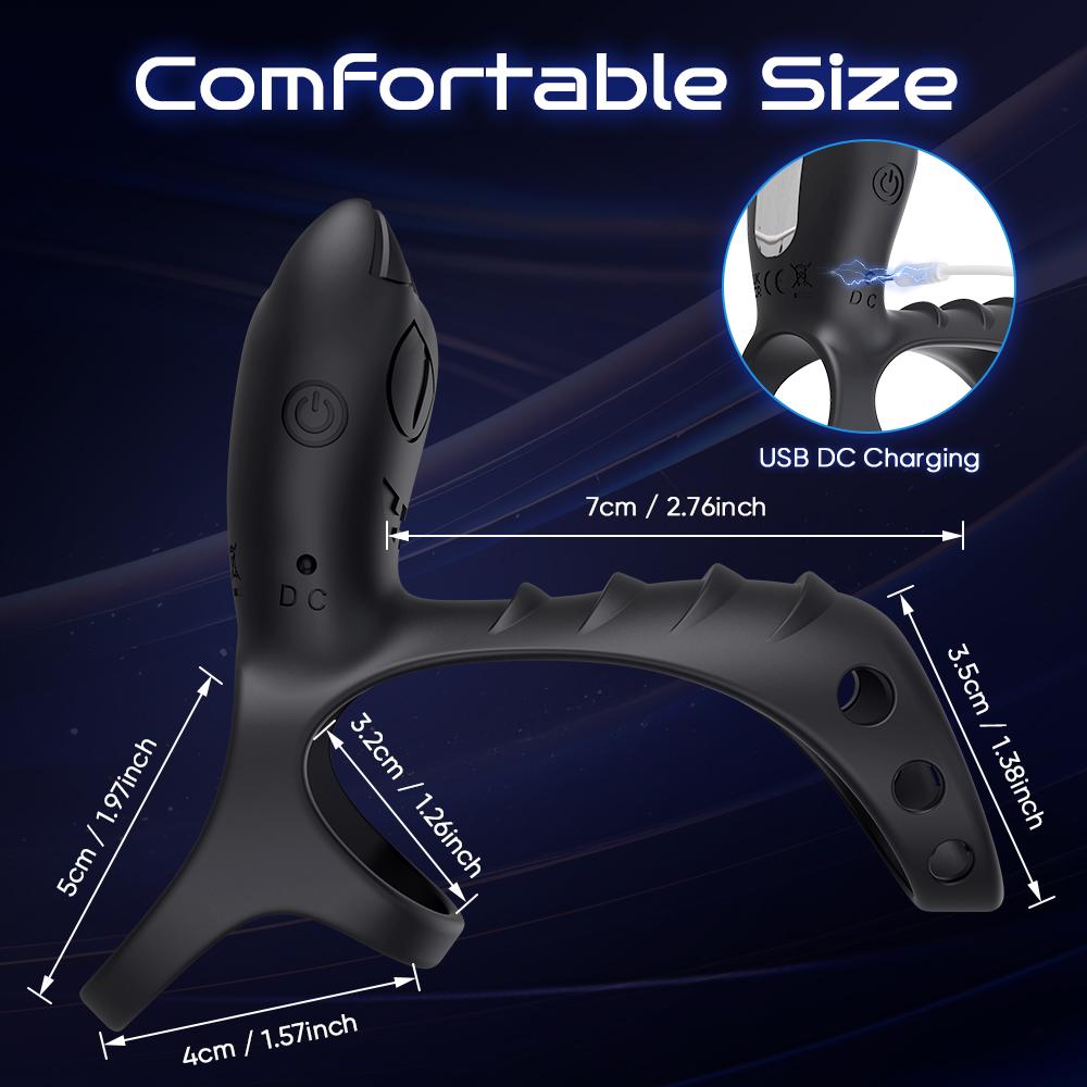 Vibrating Cockring Penis Ring for Men Delay Ejaculation Penisring Clitoral Stimulator Penetration Vibrator Adult Sex Toys