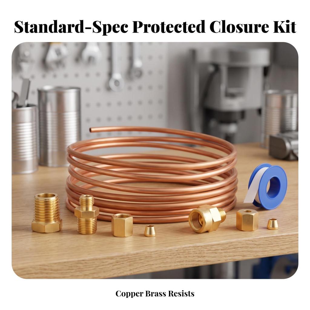 Pressure Gauge Line Kit Leakleak-Proof Hardware Coiled for Mechanics