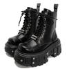 Stivali Martin punk di nicchia nuovi stivaletti corti platform retrò stivali da donna