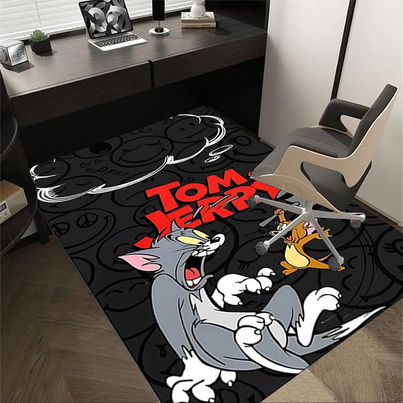 

1pc Tom and Jerry Carpet, for Home & Office Decor, Desk Chair Carpet, Festive GiftL1430 60cm by 90cm