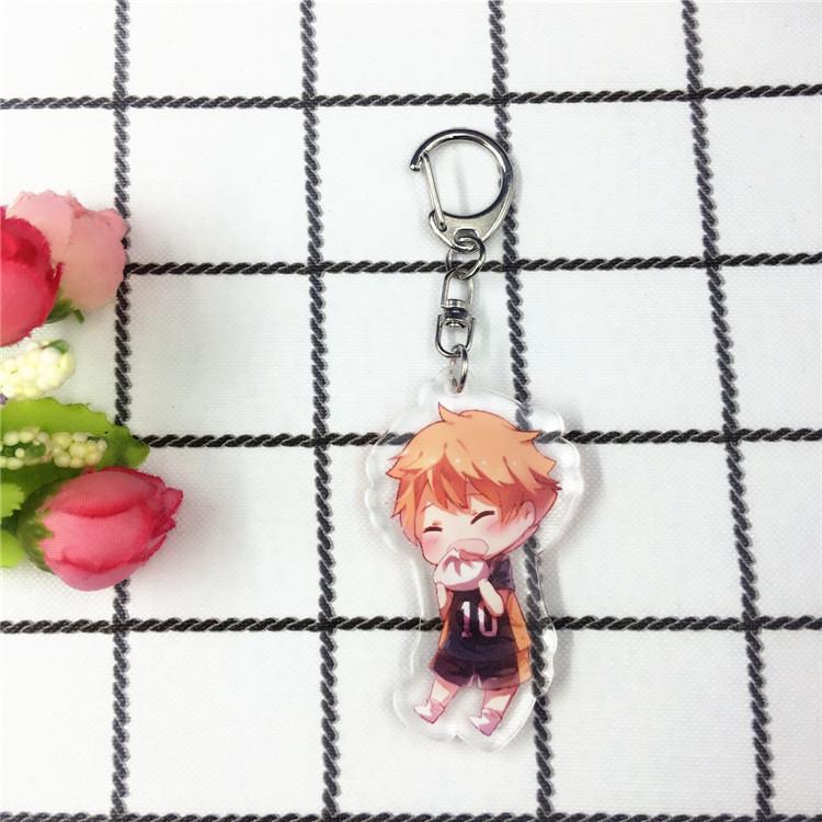 Haikyuu!! Double-Sided Keychain Pendant: Hinata, Kageyama, Kenma