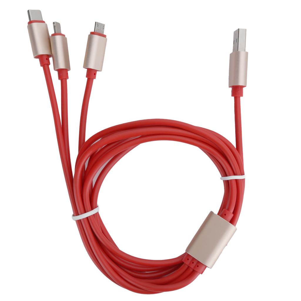 3 in 1 Fast Charging Cable Multi Charger Cord Connector for PhoneTabletMusic Player