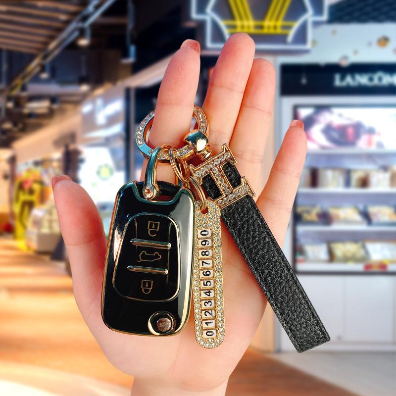 TPU Key Cover for Hyundai Sonata 8/Elantra - Premium Car Key Protection