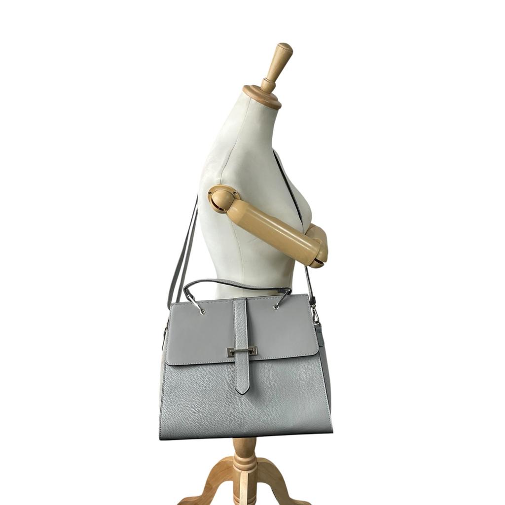 Used CAMELLIAHandbag gray leather/Suede Women