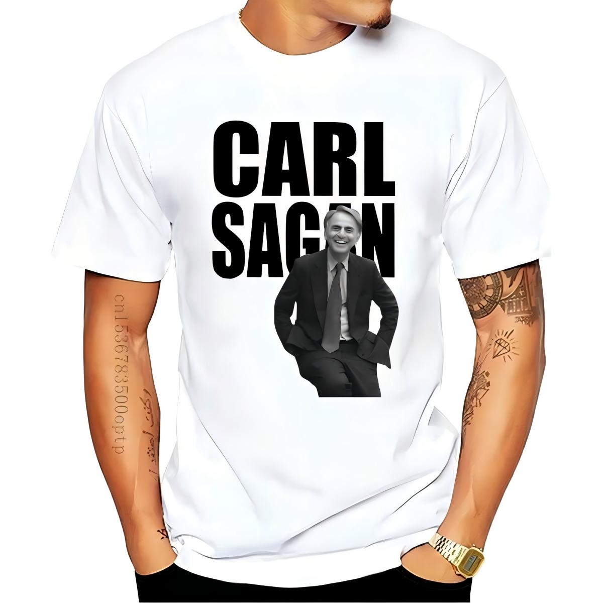 Carl Sagan Portrait T-Shirt S белый