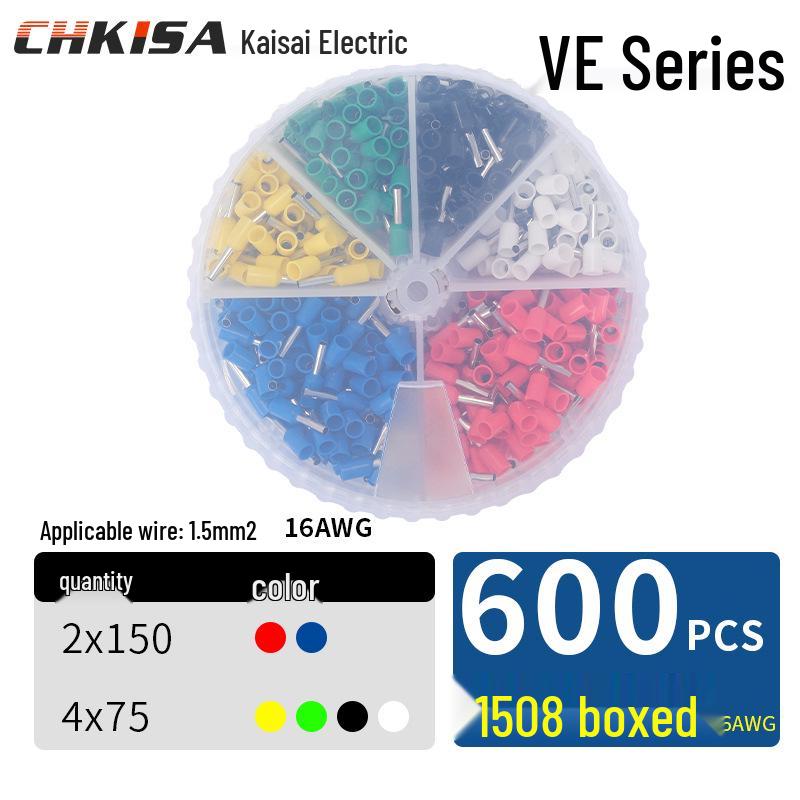 Tubular Wiring Terminal Crimper with Storage Box for Quick Cold-Pressed Wire Terminals