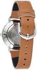 CASIO Minimalist Beige Dial Brown Leather Band Analog Brown LTP-VT01L-5B Women's Watch,