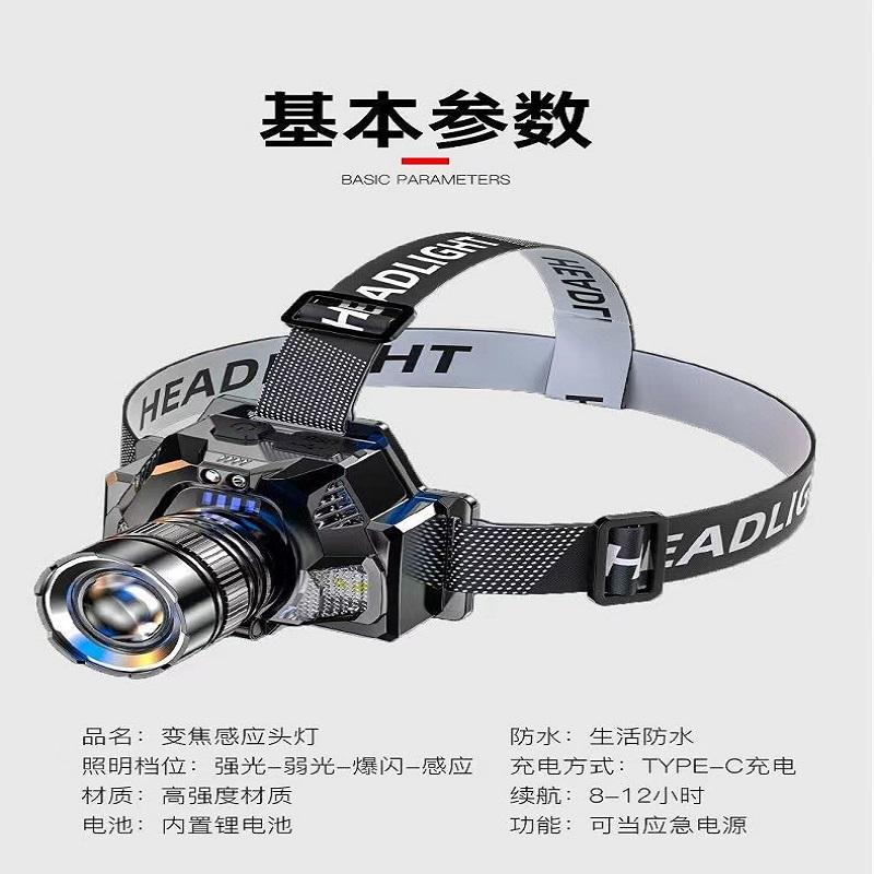 LED Super Bright Headlight USB Rechargeable Powerful Headlight Torch Camping Head Light for Outdoor Camping Cycling Hiking