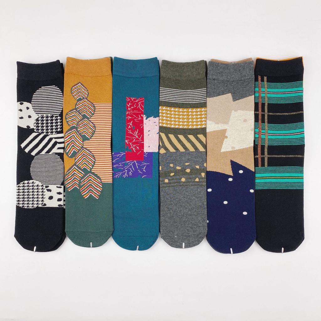 Socks Socks Men'S Trend Street Retro Season Cotton Stockings Ab Version Couple Personality
