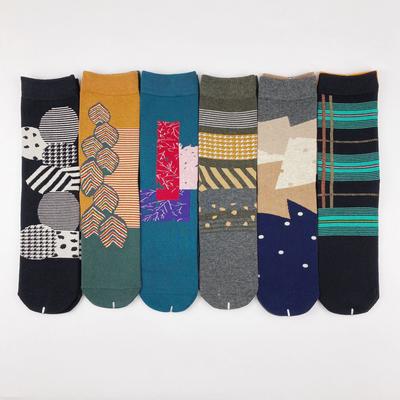 Socks Socks Men'S Trend Street Retro Season Cotton Stockings Ab Version Couple Personality