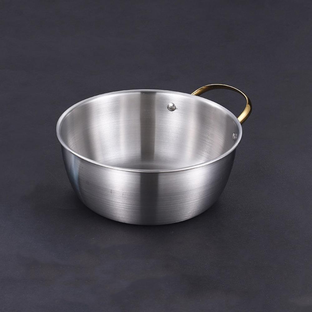 Thickened Noodles Bowl Stainless Steel Fruit Salad Bowls Multi-purpose Mixing Pot  Cooking