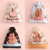 Capybara Travel Drawstring Tote Storage Bag Organizer Bag For Underwear Toy Handbag Storage Bag Cartoon Birthday Gift