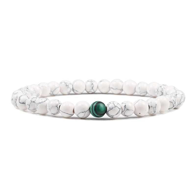 Classic Natural Stone Beaded Bracelet Men Bracelets Women 31+1 Beads Creative Gift for Lovers Best Friend Jewelry Pulsera Mujer