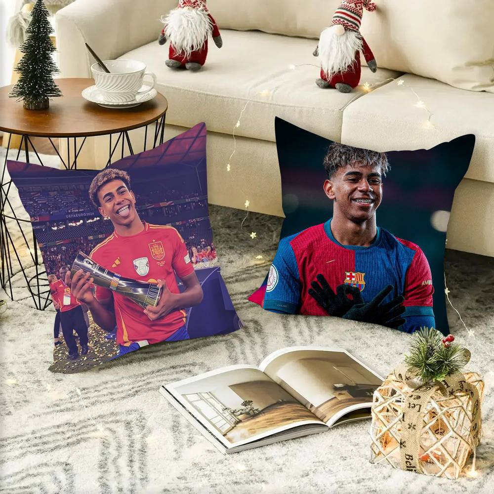 L-Lamine Y-Yamals Football Stars Pillowcases Cushion Covers Living Room Sofas Home Decor Gifts
