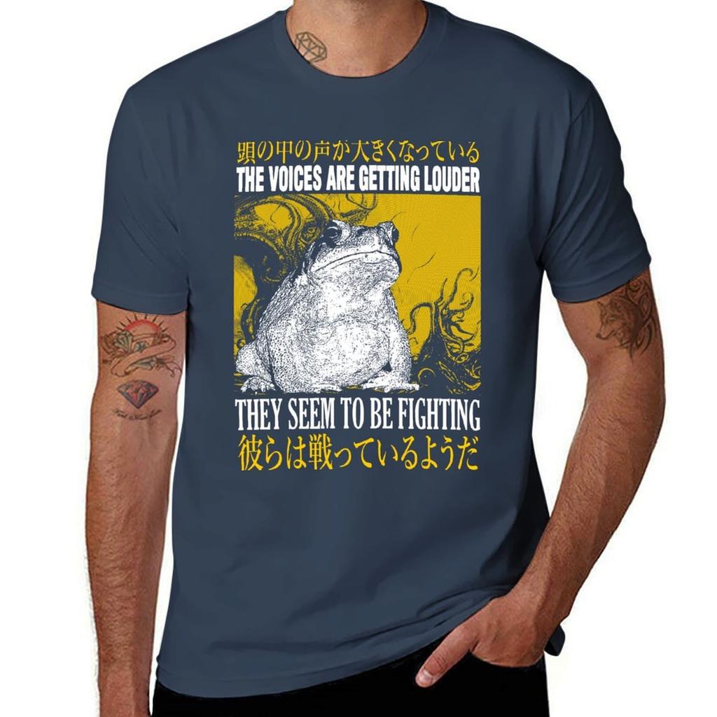 The Voices Are Getting Louder Frog Tshirt Casual Graphic Print Tee Tshirt