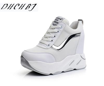 Fashion 2025 New Women Platform Casual Shoes Mesh Breathable Wedge Heels Shoes 11 CM Autumn Thick Sole Sneakers Woman Deportivas Mujer