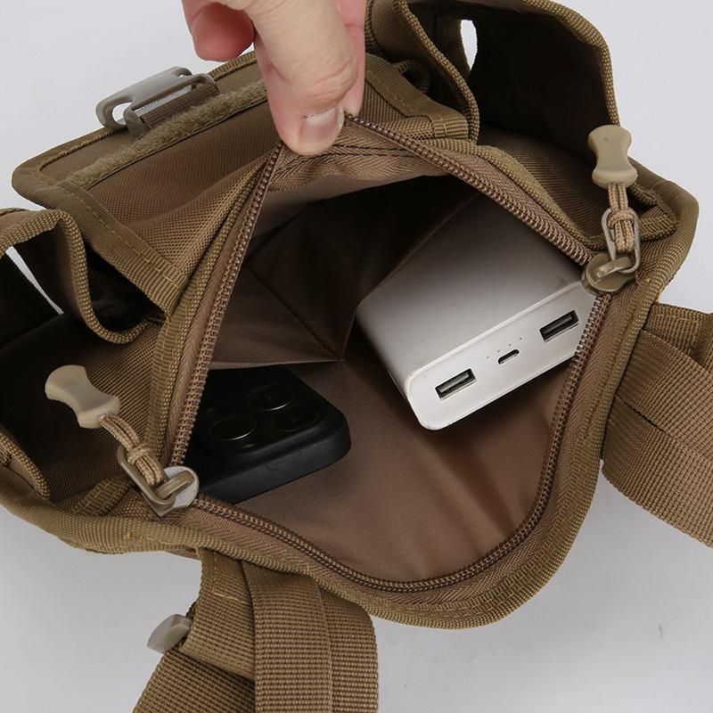 Large Capacity Men's Crossbody Bag Outdoor Sports Shoulder Bag Water Kettle Bag