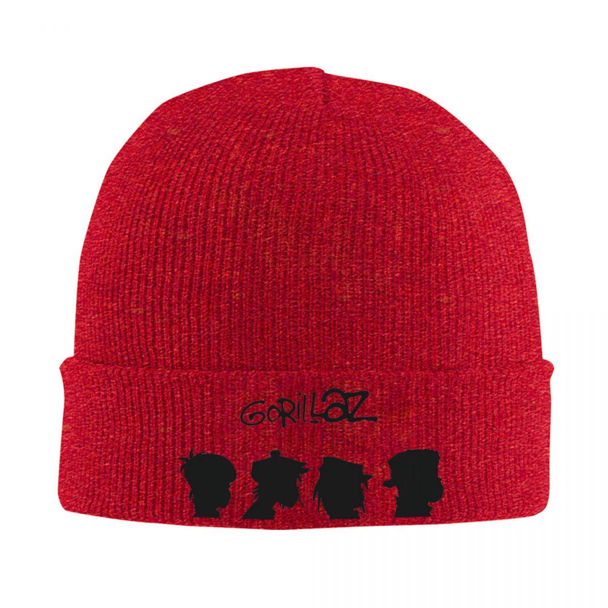 

Gorillaz Symbol Warm Knitted Cap Fashion Bonnet Hat Autumn Winter Outdoor Beanies Hats for Unisex Adult One Size