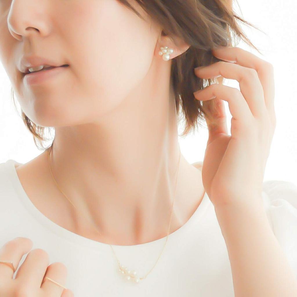 [NAOTJEWELRY] [Naot Jewelry] Women's Pearl Necklace [Gift Box Included] White Gold Wire Pearl Necklace