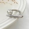Creative Irregular Geometric Lines Open Ring for Women Men Exaggerated Gold Color Line Adjustable Couple Finger Ring Jewelry