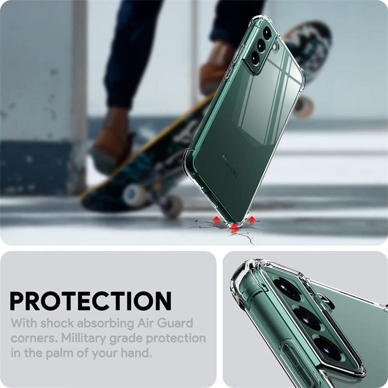 Průhledný silikonový měkký kryt pro Samsung Galaxy F13 F15 F23 F52 F55 F62 Note 8 9 Note 10 Note 20 Ultra Nárazuvzdorný kryt s nárazníkem