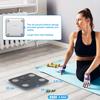 Digital Bluetooth Body Fat Scale – Ultra‑Precise Smart Bathroom Weight Scale with 15 Body Composition Metrics, Large Backlit Display, App Sync