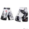 MMA UFC Shorts Pants Muay Thai Martial Arts Kickboxing Boxing Fight Unisex Men Women Kid Quick Dry Print Elastic Polyester Training