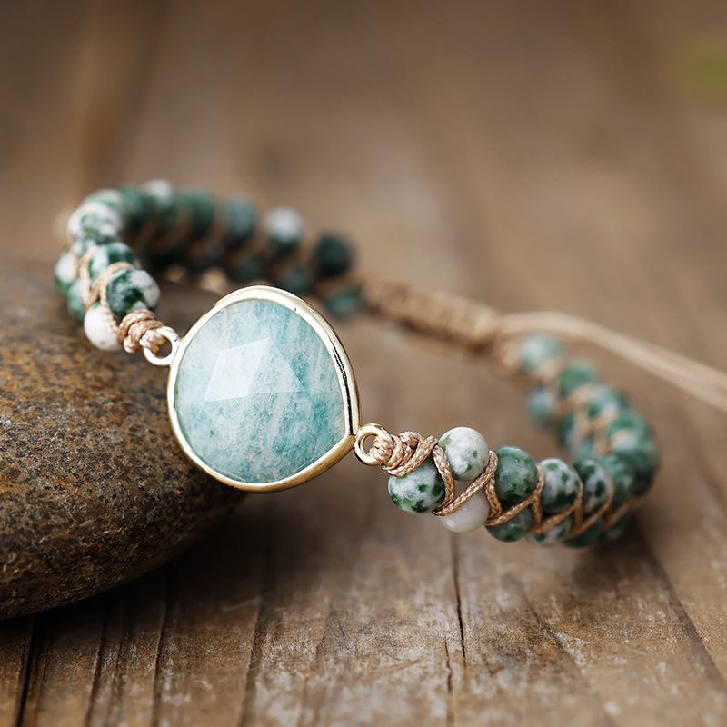 Labradorite Double-Layer Woven Bohemian Beaded Friendship Bracelet Jewelry