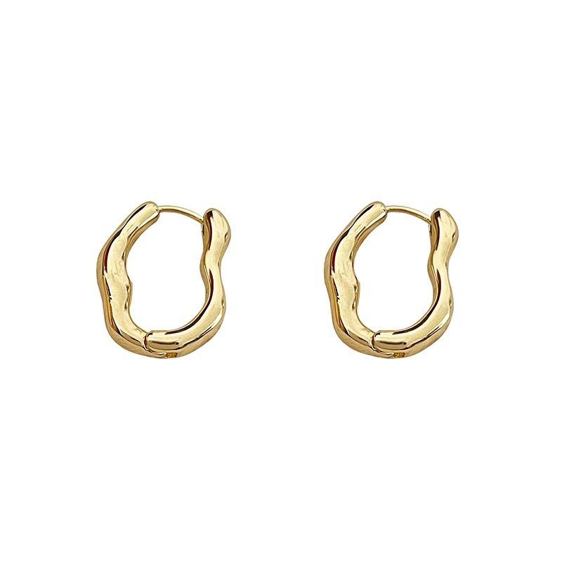 925 Sterling Silver Geometric Ear Cuffs for Women - Trendy Influencer Design, Simple Ins Cold Style Jewelry