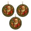 Funny Middle Finger Santa Christmas Ornament Naughty Acrylic Christmas Tree Hanging Ornaments for Window Wall Fireplace Home Tree Decor