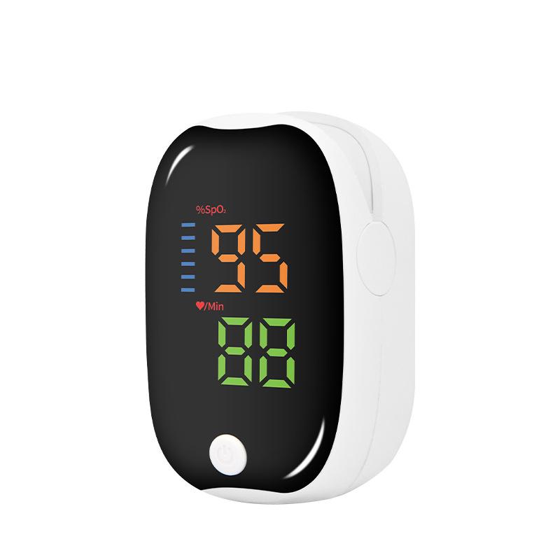English Version Fingertip Pulse Oximeter: Monitors Blood Oxygen Saturation & Heart Rate
