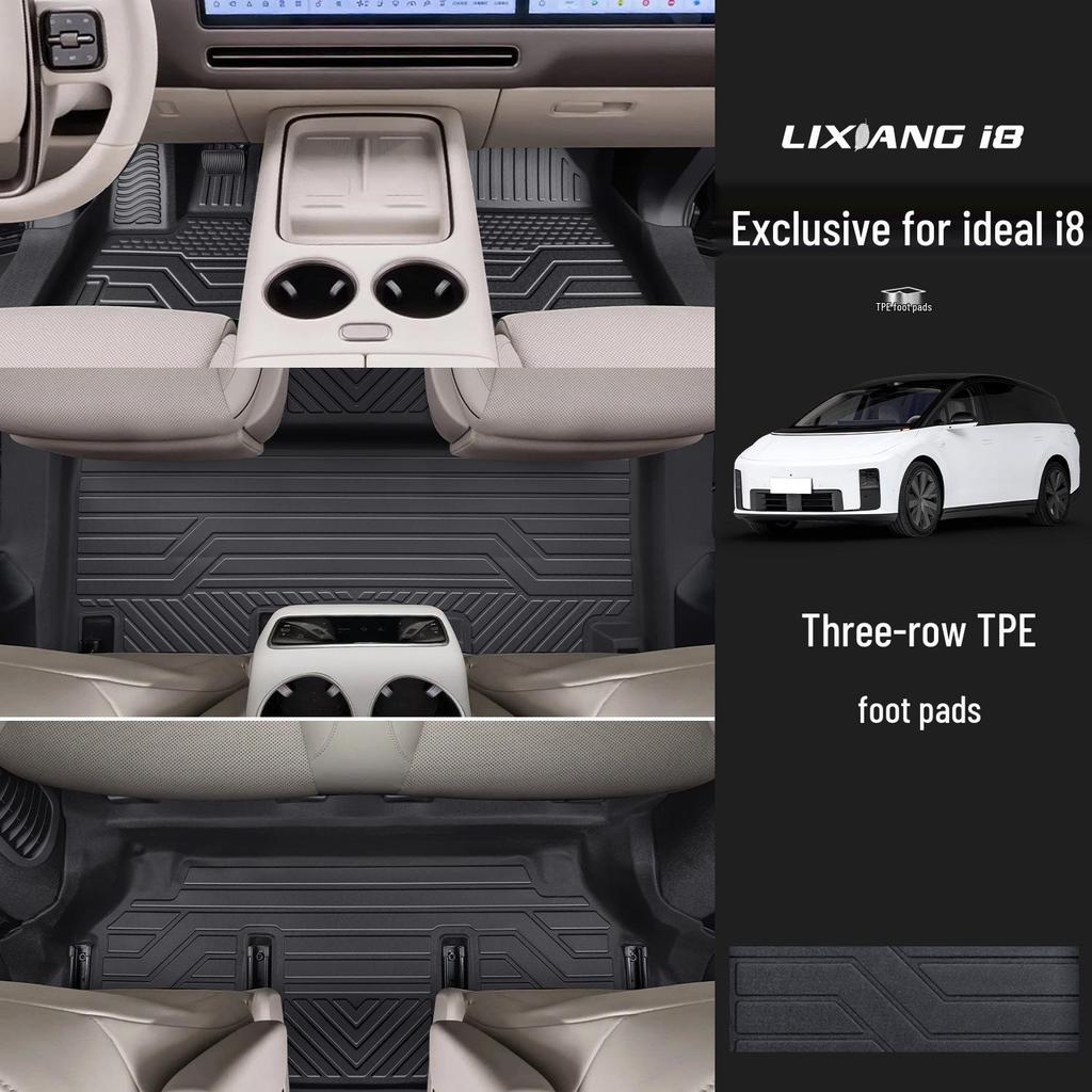 Full Coverage TPE Car Floor Mats for Ideal i8 - Interior Modification & Decoration Accessories