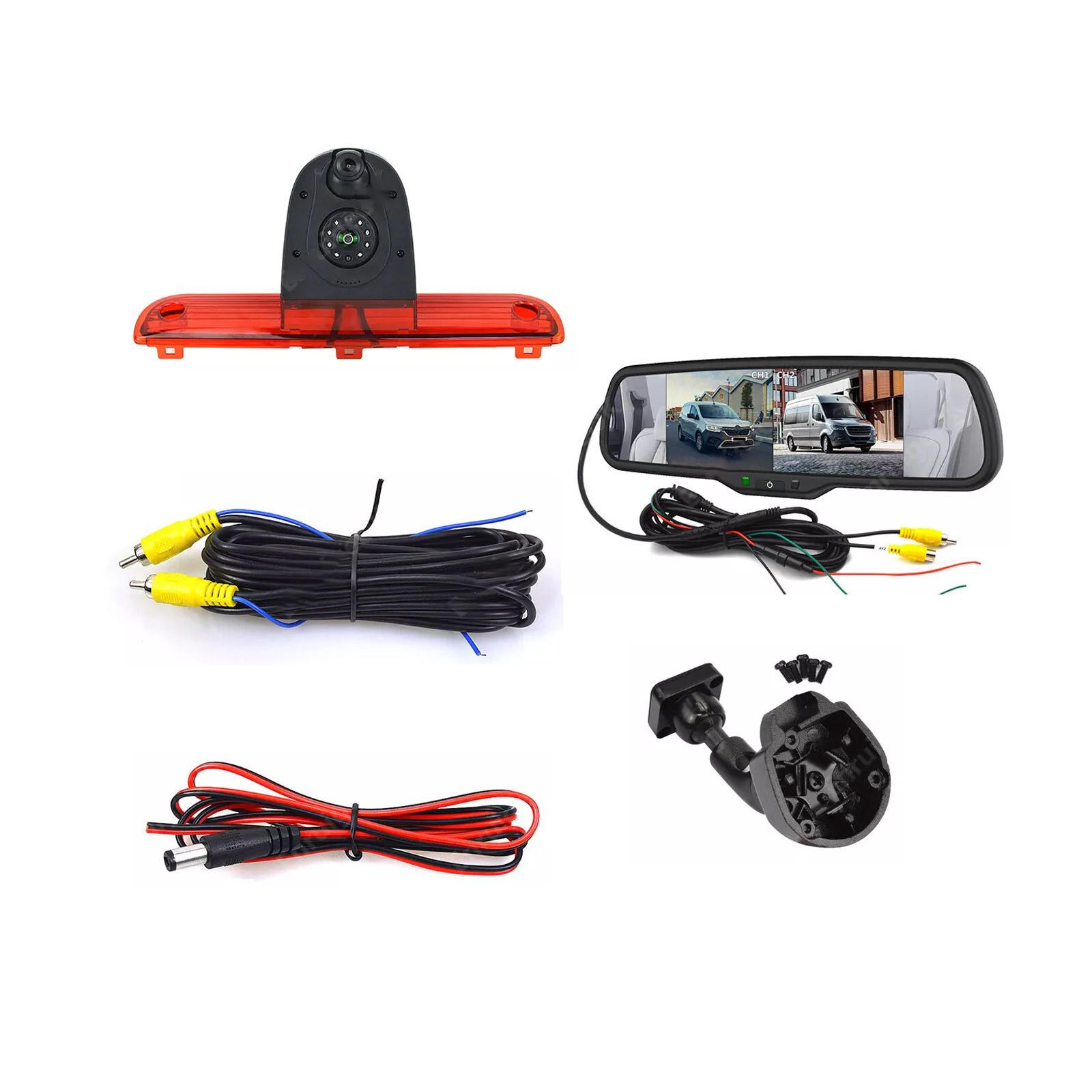 

Для Peugeot Boxer Fiat Ducato Стоп-сигнал Камера заднего вида + 6,86 Разделенный экран