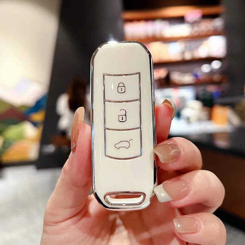 TPU Car Key Cover Remote Control Fobs Shell Case Keychain Holder Auto Accessories For GAC Trumpchi GS3 GA3 GA4 GS4 GS5 GA5 GA6