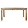 Table À Manger Style Africain Bois Naturel 160 Cm - Couleur:NATUREL - Blanc